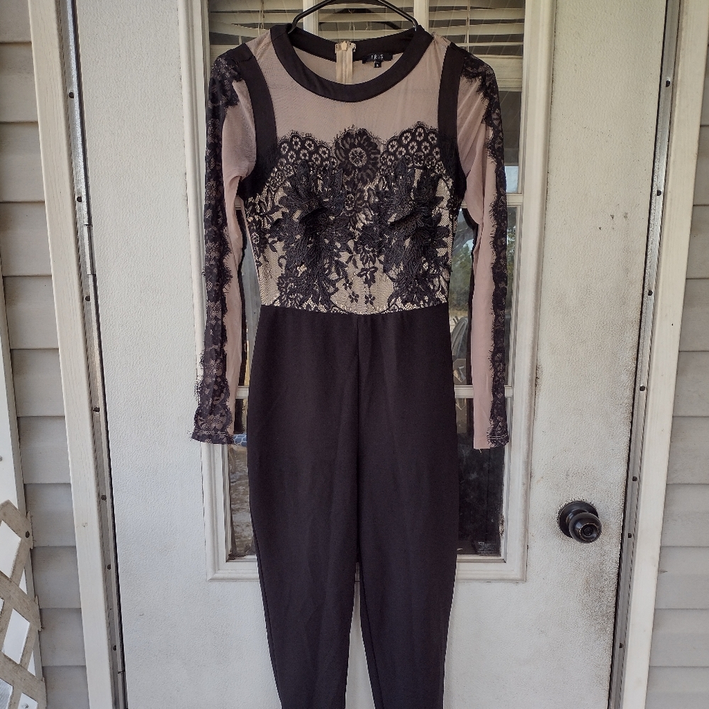 Iris long sleeve pants jumpsuit size small